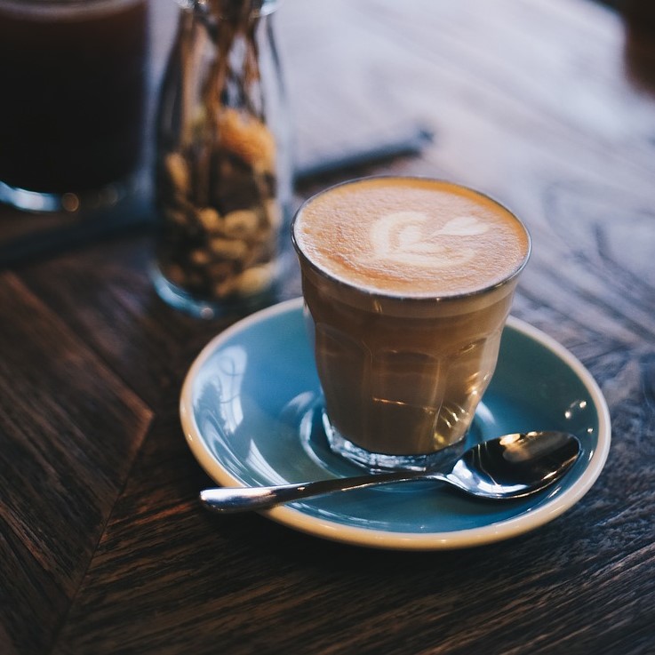 coffee in a glass